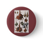 Vintage Seashells, Ocean Sea Shells Marine Life Button