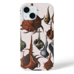 Vintage Seashells, Ocean Sea Shells Marine Life iPhone 15 Case