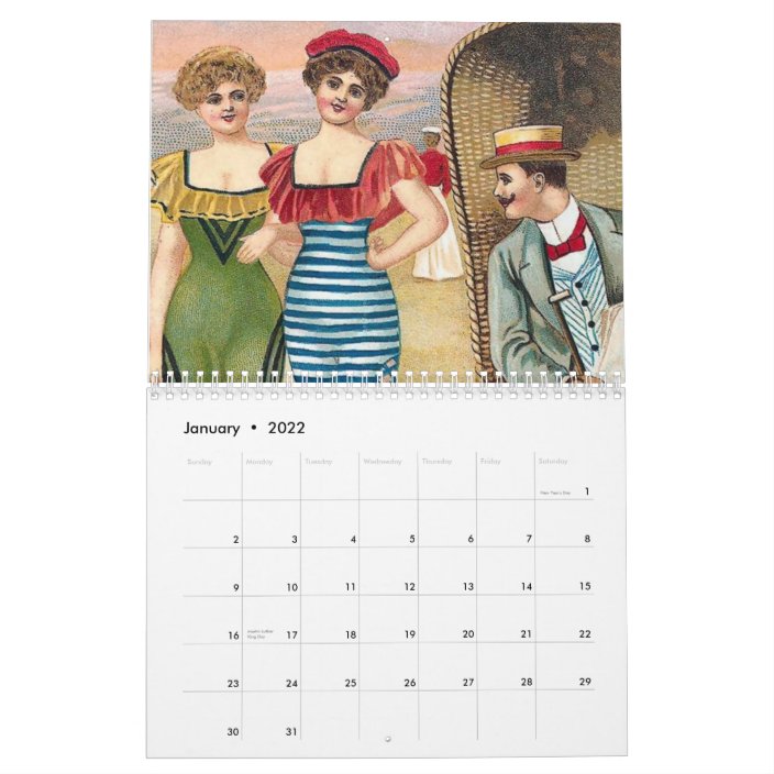Vintage Seaside Calendar 2010