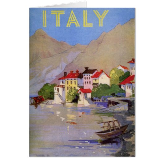 Vintage Seaside Village Italy Tourism (Front)