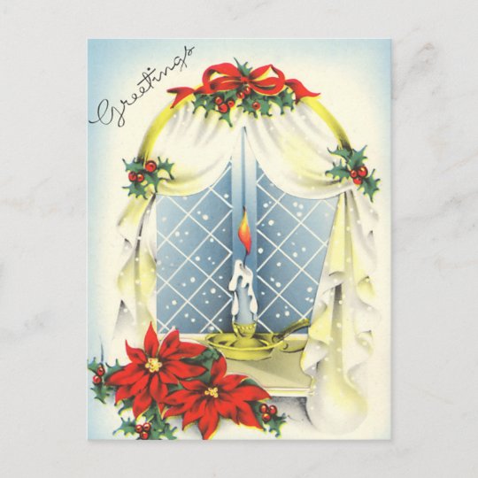 Vintage Season's Greetings Postcard