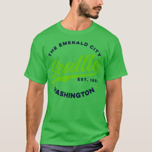 Vintage Seattle Emerald City Washington USA1 T-Shirt