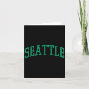 Vintage seattle vintage design men women kids card