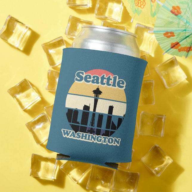 Vintage  Seattle Washington Can Cooler (In Situ Summer)