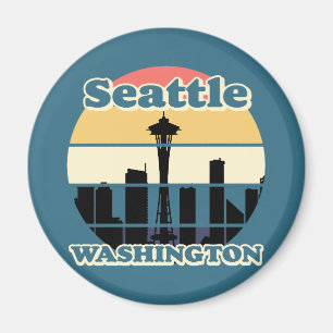 Vintage  Seattle Washington Magnet