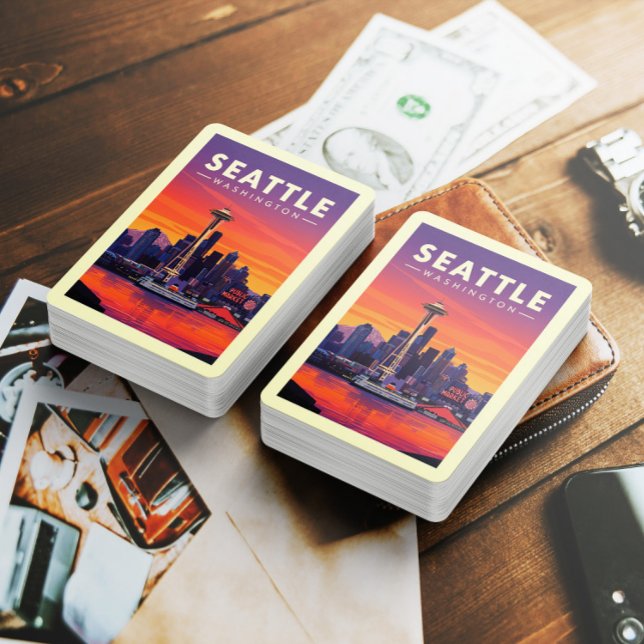 Vintage Seattle Washington Poker Cards (Creator Uploaded)