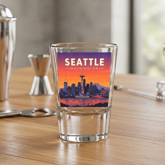 Vintage Seattle Washington Shot Glass (Creator Uploaded)