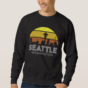 Vintage Seattle Washington Sunset Sweatshirt