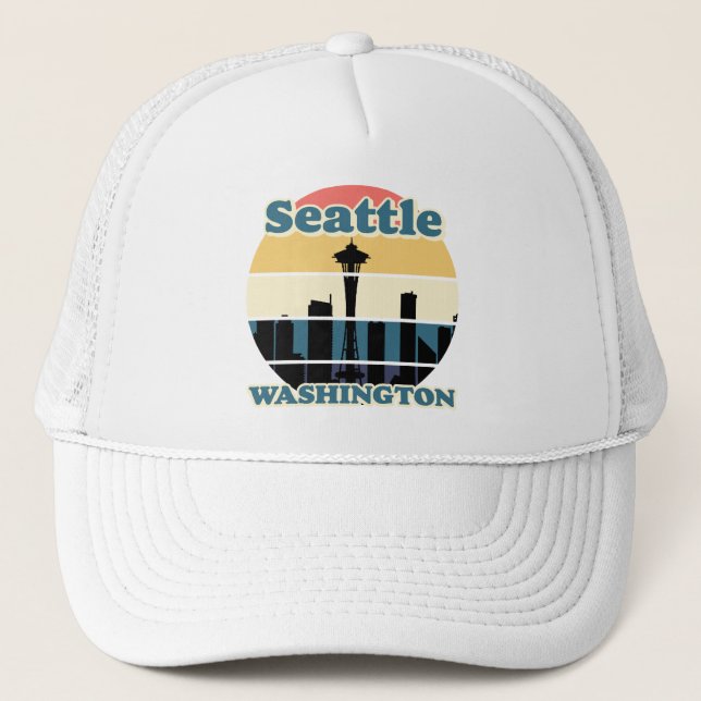 Vintage  Seattle Washington Trucker Hat (Front)