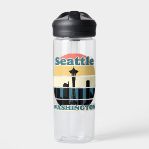 Vintage Seattle Washington Water Bottle