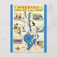 Vintage Sebago Lake Maine