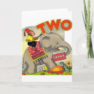 Vintage Second Birthday Card
