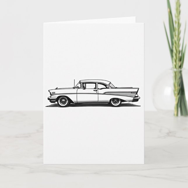 Vintage Sedan Fathers Day Card (Front)