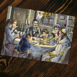 Vintage Seder Card