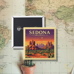 Vintage Sedona Arizona Button