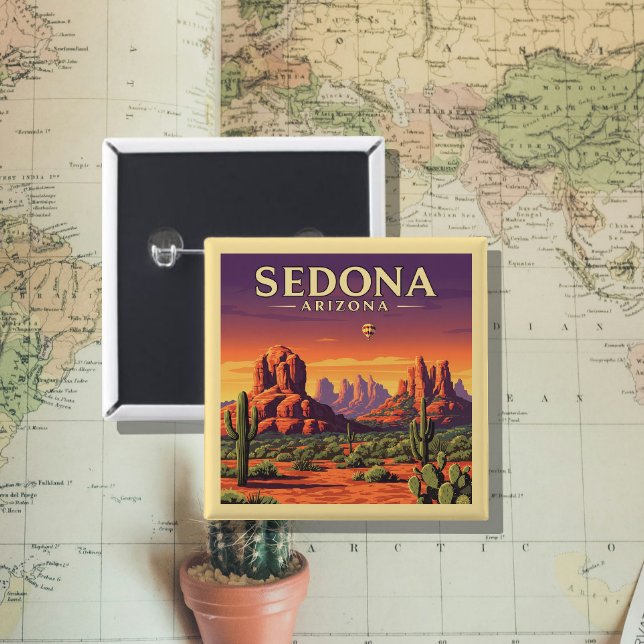 Vintage Sedona Arizona Button (Creator Uploaded)