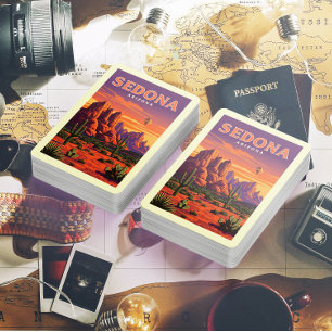 Vintage Sedona Arizona Poker Cards