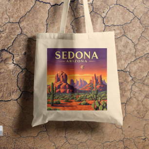 Vintage Sedona Arizona Tote Bag