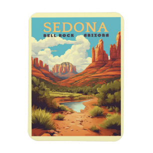 Vintage Sedona Arizona Travel  Magnet