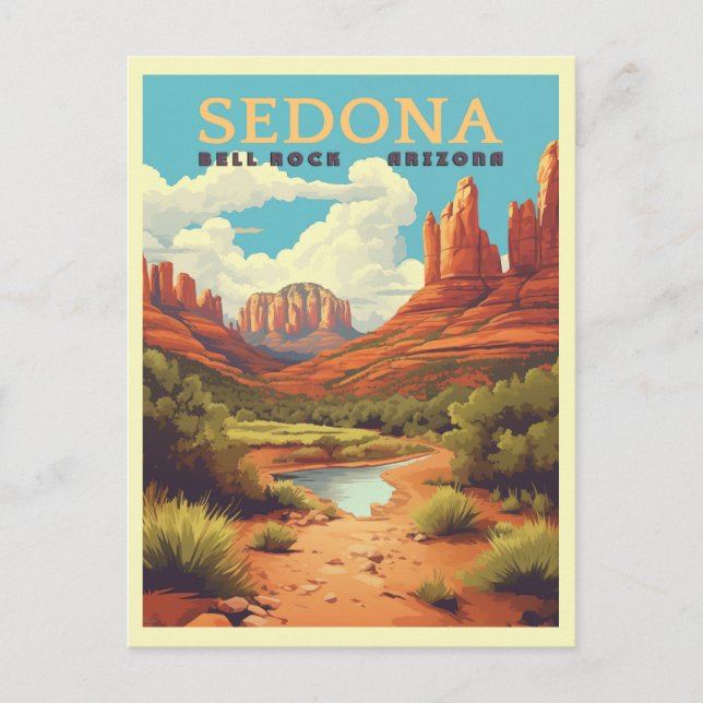 Vintage Sedona Arizona Travel  Postcard (Front)
