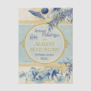 Vintage Seed Catalog 1896 Albany Seed  Tissue Paper
