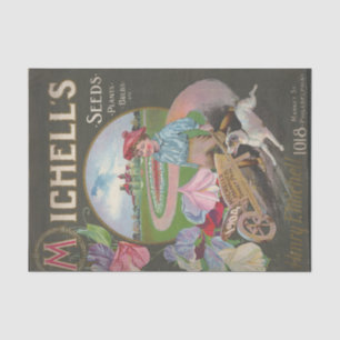 Vintage Seed Catalog 1904 Michell's Plants Seeds Tissue Paper