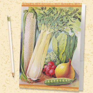 Vintage Seed Catalog Art Pocket Folder