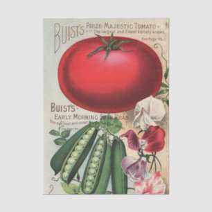 Vintage Seed Catalog Buist's Company Tissue Paper