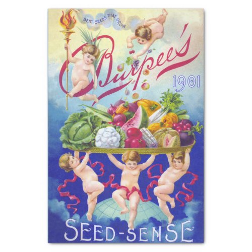 Vintage Seed Catalog Burpee Seed Sense  Babies Tissue Paper