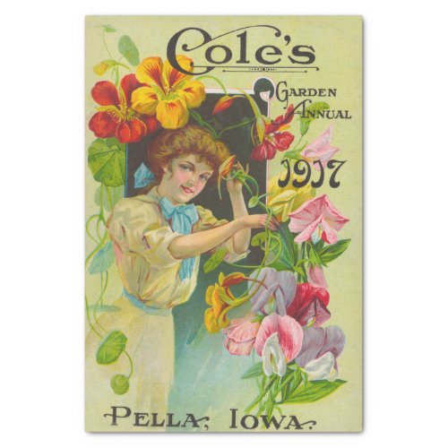 Vintage Seed Catalog Coles 1907  Tissue Paper