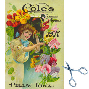 Vintage Seed Catalog Cole's 1907 Tissue Paper