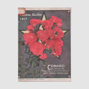 Vintage Seed Catalog, Conard & Jones, 1917 Tissue Paper