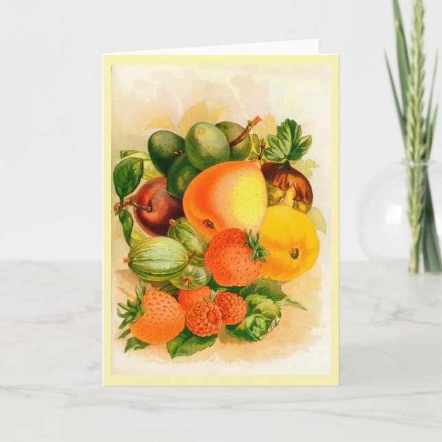 Vintage Seed Catalog Cover Greeting Card (Front)