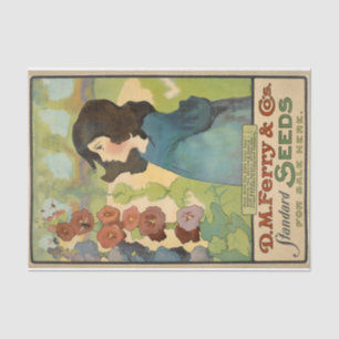 Vintage Seed Catalog, D.M. Ferry Standard Seeds Tissue Paper