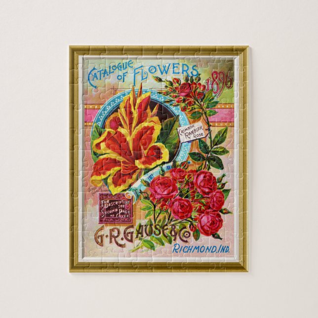 Vintage Seed Catalog Jigsaw Puzzle (Vertical)
