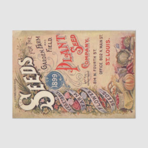 Vintage Seed Catalog, Plant Seed Company, 1899 Tissue Paper