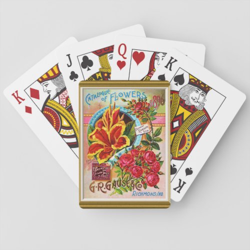 Vintage Seed Catalog Poker Cards
