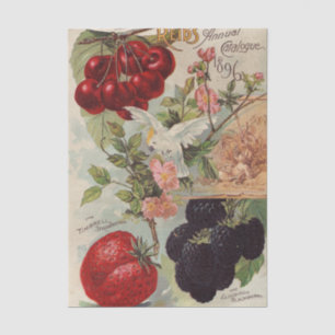 Vintage Seed Catalog Reid's Annual Catalogue, 1896 Tissue Paper