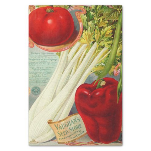 Vintage Seed Catalog Vaughans Seed Store Tissue Paper