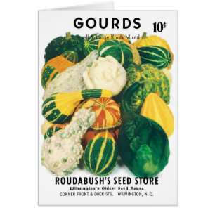 Vintage Seed Packet Art, Mixed Gourds Squash Cards