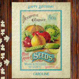 Vintage Seed Packet Jigsaw Puzzle