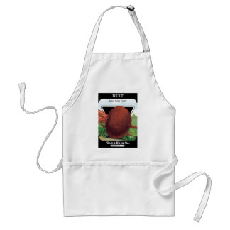 Vintage Seed Packet Label Art, Beet Vegetables Adult Apron