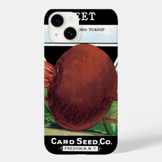 Vintage Seed Packet Label Art, Beet Vegetables Case-Mate iPhone 14 Case