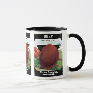 Vintage Seed Packet Label Art, Beet Vegetables Mug