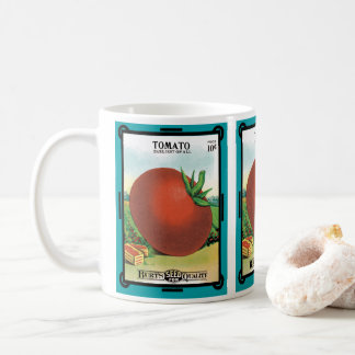 Vintage Seed Packet Label Art, Burt's Seed Tomato Coffee Mug
