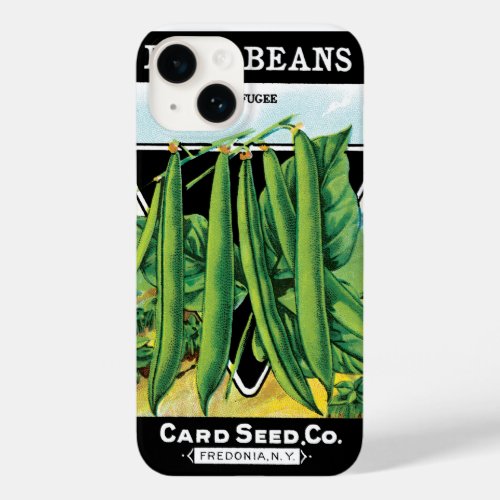Vintage Seed Packet Label Art Bush Bean Veggies Case_Mate iPhone 14 Case