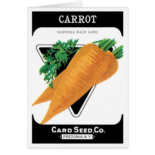 Vintage Seed Packet Label Art, Danvers Carrots
