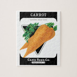 Vintage Seed Packet Label Art, Danvers Carrots Jigsaw Puzzle