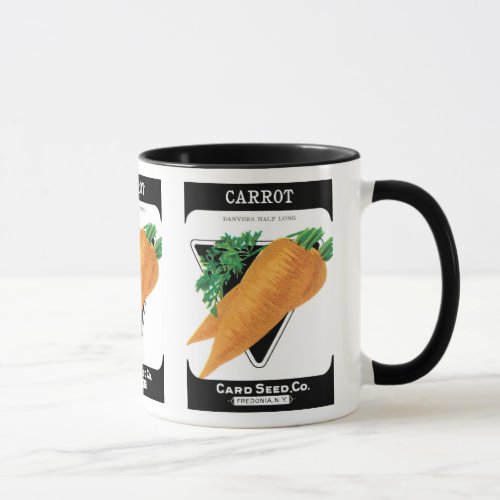 Vintage Seed Packet Label Art Danvers Carrots Mug