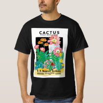 Vintage Seed Packet Label Art Desert Cactus Plants